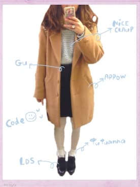 y u m iさん（レディース・155cm）の冬コーディネート