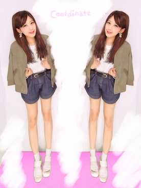 y u m iさん（レディース・155cm）の夏コーディネート
