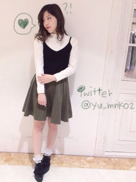 「L.D.S.（エルディーエス）のアイテム（シューズ）」を使った、y u m iさん（レディース・155cm）の秋コーディネート