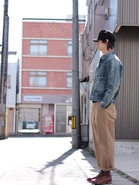 「TROPHY CLOTHING」｜「アイテム（ジャケット/アウター）」を使った、垣村直樹さん（メンズ・181cm）の夏コーディネート