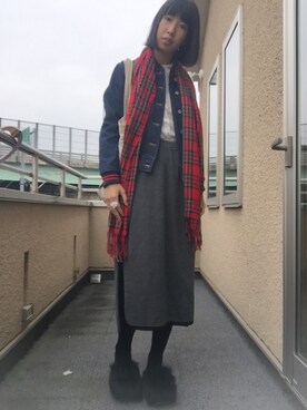 「haco!（ハコ）のアイテム（その他シューズ）」を使った、川様さん（レディース・164cm）の秋コーディネート