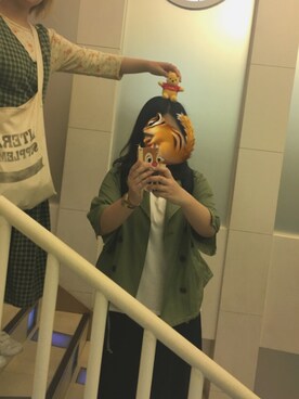 「アイテム（トレンチコート、グリーン系）」を使った、DOALISAさん（レディース・160cm）の秋コーディネート