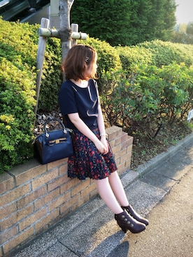 「Ted Baker（テッドベーカー）のアイテム（ワンピース/ドレス）」を使った、namicyo さん（レディース・147cm）の秋コーディネート