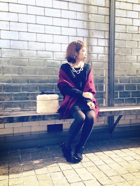 「F i.n.t（フィント）のアイテム（アクセサリー）」を使った、namicyo さん（レディース・147cm）の秋コーディネート