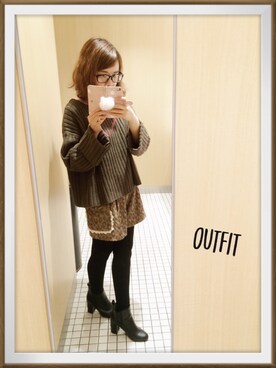 「キュロット」｜「アイテム（チェスターコート）」を使った、namicyo さん（レディース・147cm）の冬コーディネート