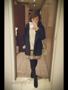 「F i.n.t（フィント）のアイテム（アクセサリー）」を使った、namicyo さん（レディース・147cm）の冬コーディネート