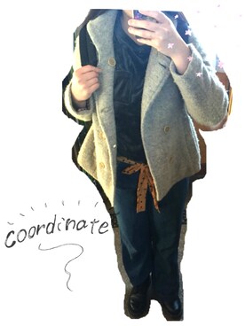 「SM2（エスエムツー）のアイテム（ダウンジャケット/コート）」を使った、hokro17さん（レディース・162cm）の冬コーディネート