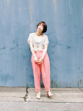 「VTOPIA（ユートピア）のアイテム」を使った、DEPT／mother／VTOPIAさん（レディース・162cm）の夏コーディネート
