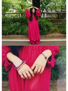 「アイテム（バングル/リストバンド）」を使った、DEPT／mother／VTOPIAさん（レディース・150cm）の夏コーディネート