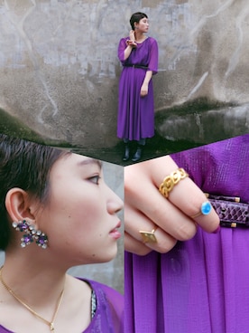 「アイテム（ピアス（片耳用））」を使った、DEPT／mother／VTOPIAさん（レディース・150cm）の秋コーディネート