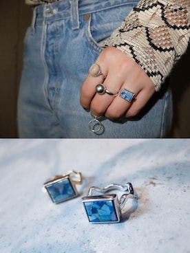 「アイテム（リング）」を使った、DEPT／mother／VTOPIAさん（レディース・150cm）の秋コーディネート