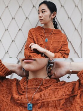 「アイテム（ブレスレット）」を使った、DEPT／mother／VTOPIAさん（レディース・150cm）の秋コーディネート