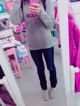 「WC（ダブル シー）のアイテム（デニムジャケット）」を使った、ゆま✩*॰¨̮さん（レディース・161cm）の秋コーディネート