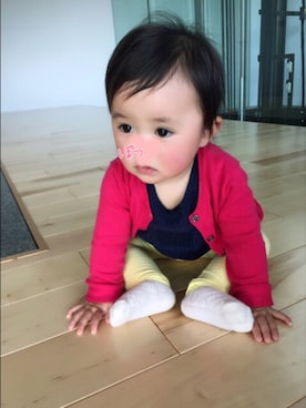 「子供服」｜miiiさん（キッズ・70cm）の春コーディネート