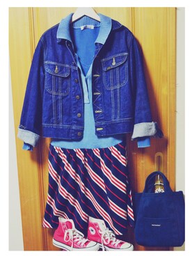 Rさん（レディース・155cm）の春コーディネート