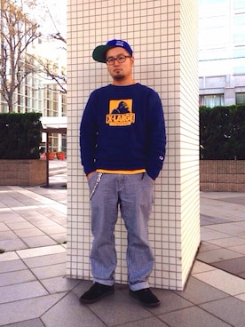 「アイテム（ウォレットチェーン）」を使った、Yutoさん（メンズ・168cm）の秋コーディネート