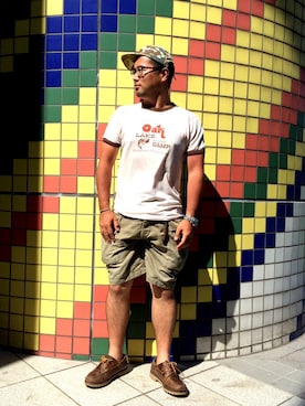 「Chrome Hearts」｜「アイテム（モカシン/デッキシューズ）」を使った、Yutoさん（メンズ・168cm）の夏コーディネート