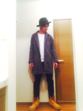 「And A（アンドエー）のアイテム（帽子）」を使った、かずくんさん（メンズ・183cm）の春コーディネート