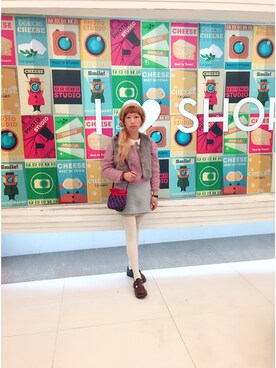 bibiさん（レディース・156cm）の冬コーディネート