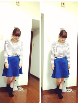 「#マリン」｜まりりんさん（レディース・153cm）の春コーディネート