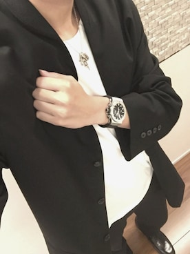 「ラッドミュージシャン」｜「アイテム（アナログ腕時計）」を使った、浩生さん（メンズ・178cm）の夏コーディネート
