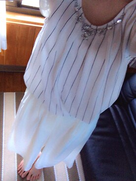 「one way（ワンウェイ）のアイテム（パンツ、ホワイト系）」を使った、みきたんさん（レディース）の夏コーディネート