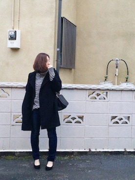 「BEAUTY&YOUTH UNITED ARROWS（ビューティーアンドユースユナイテッドアローズ）のBYSF∴ カラー2WAYハンドショルダー ◆（ハンドバッグ）」を使った、sry  × im△さん（レディース・157cm）の冬コーディネート