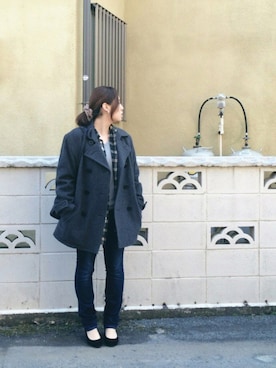 「BEAUTY&YOUTH UNITED ARROWS（ビューティーアンドユースユナイテッドアローズ）のBYSF∴ カラー2WAYハンドショルダー ◆（ハンドバッグ）」を使った、sry  × im△さん（レディース・157cm）の冬コーディネート