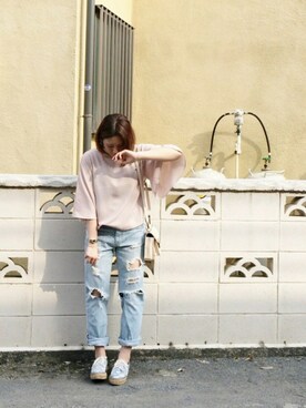 sry × im△さん(レディース・157cm)の春コーディネート