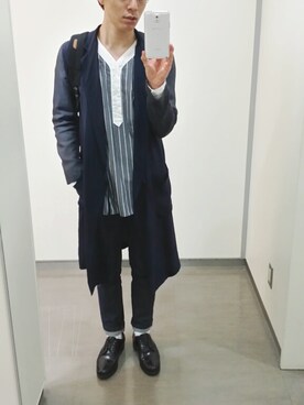 「ベースボールシャツ」｜「アイテム（その他アウター）」を使った、ホーリーさん（メンズ・171cm）の春コーディネート
