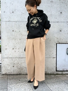 「CINOH（チノ）のアイテム」を使った、MIYOさん（レディース・158cm）の秋コーディネート