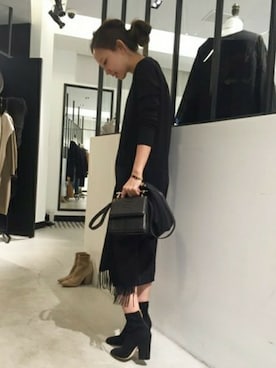 「M2MAlletier（エムツーマレティエ）のアイテム」を使った、MIYOさん（レディース・158cm）の秋コーディネート