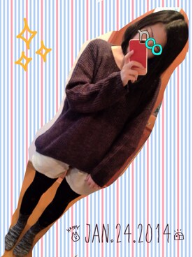 noo**さん（レディース・156cm）の冬コーディネート