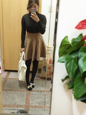 「タートル」｜「アイテム（その他シューズ）」を使った、soonmi nyさん（レディース・149cm）の冬コーディネート