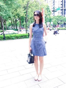 「GUCCI（グッチ）のアイテム（サングラス、ブラック系）」を使った、陳小寶さん（レディース・178cm）の夏コーディネート