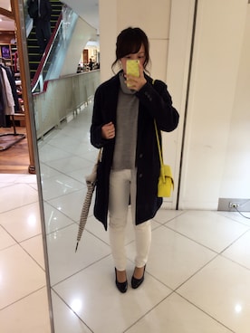 「RIN（リン）のアイテム」を使った、本間ゆかさん（レディース・160cm）の冬コーディネート