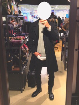 「HVC（エイチブイシー）のアイテム（トレンチコート）」を使った、しげたさん（メンズ・176cm）の秋コーディネート