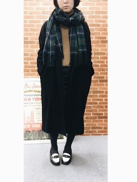 「tweedmill」｜「アイテム（ジャケット/アウター）」を使った、Tsuupyさん（レディース・160cm）の冬コーディネート