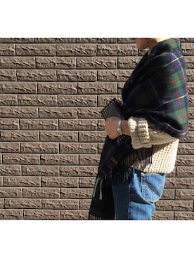 「J&M Davidson（ジェイアンドエムデヴィッドソン）のアイテム（財布）」を使った、Tsuupyさん（レディース・160cm）の冬コーディネート