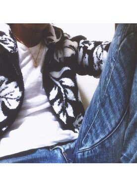 江崎龍哉さん（メンズ・184cm）の夏コーディネート