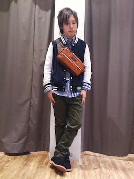 「RATTLE TRAP（ラトルトラップ）のアイテム（ジャケット/アウター）」を使った、GCさん（メンズ・158cm）の冬コーディネート