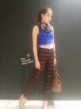「wearsg」｜「アイテム（ハンドバッグ）」を使った、MayJune陈美君さん（レディース・155cm）の秋コーディネート