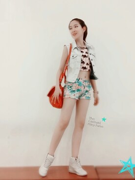 「wearsg」｜「アイテム（ハンドバッグ）」を使った、MayJune陈美君さん（レディース・155cm）の冬コーディネート