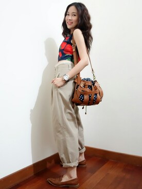 「wearsg」｜「アイテム（ショルダーバッグ）」を使った、MayJune陈美君さん（レディース・155cm）の春コーディネート