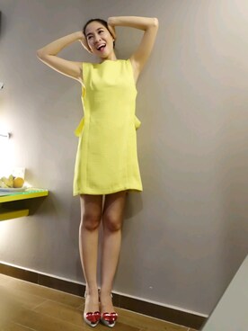 「wearsg」｜「アイテム（ワンピース/ドレス）」を使った、MayJune陈美君さん（レディース・155cm）の夏コーディネート