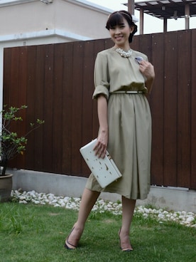 「wearsg」｜「アイテム（アクセサリー）」を使った、MayJune陈美君さん（レディース・155cm）の秋コーディネート