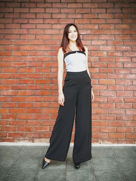「wearsg」｜「アイテム（オールインワン・サロペット）」を使った、MayJune陈美君さん（レディース・155cm）の秋コーディネート
