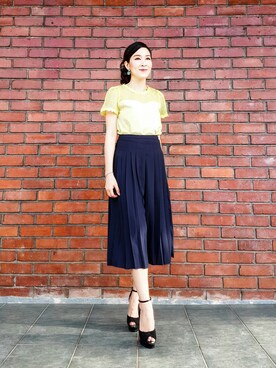 「wearsg」｜「アイテム（パンツ）」を使った、MayJune陈美君さん（レディース・155cm）の秋コーディネート