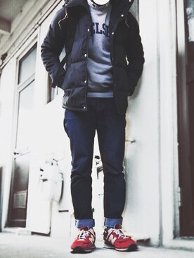 YU-KIさん（メンズ・167cm）の冬コーディネート