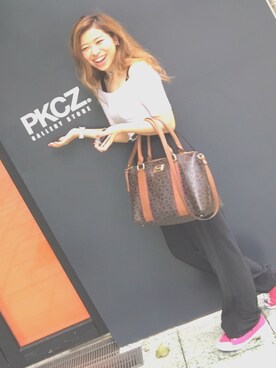 「PKCZ（ピーケーシーズー）のアイテム」を使った、NAOさん（レディース・157cm）の夏コーディネート